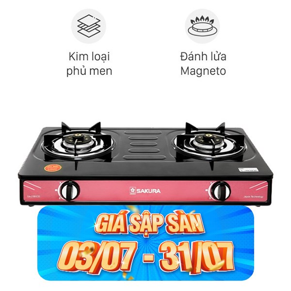 Bếp ga đôi Sakura SA-2181EB