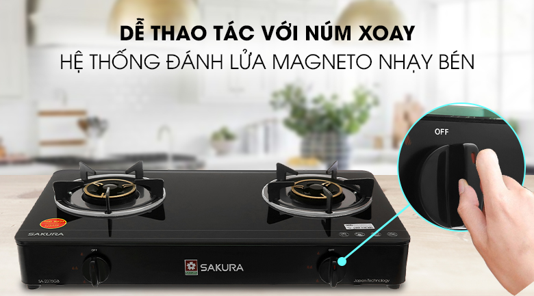 Bếp ga Sakura SA-2375GB