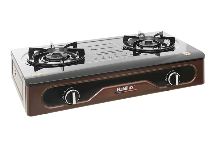 Bếp ga đôi Namilux NH-D3036APF Màu Đen - Vàng đồng