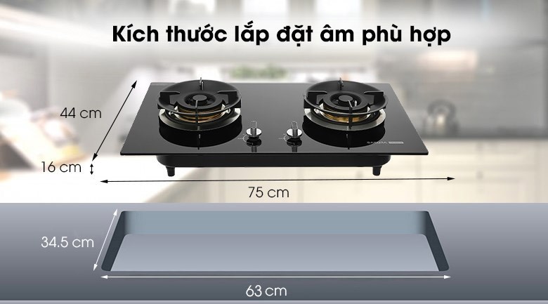 Bếp ga âm Sakura SG-2665GB