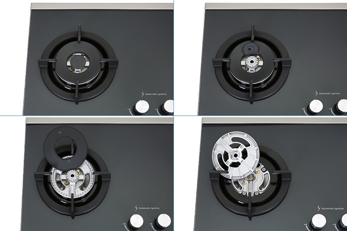 Bếp ga âm Torino Vitorio-2B(SV) Màu Đen