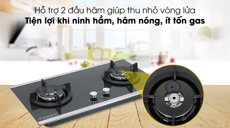 Bếp ga âm Torino Valentino-2B(SV)