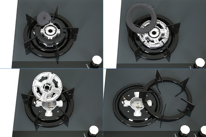 Bếp ga âm Torino MILANSBI-2B(SV) Màu Xám đậm
