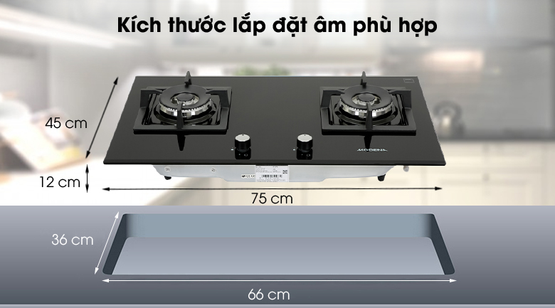 Bếp ga âm Modena BH 4724