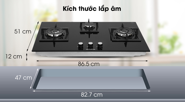 Bếp ga âm Modena BH 4934