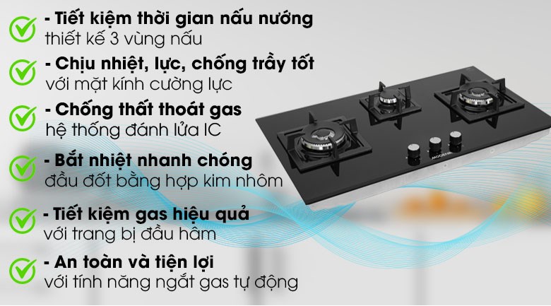 Bếp ga âm Modena BH 4934