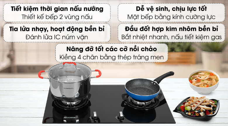 Bếp ga âm Modena BH 0725