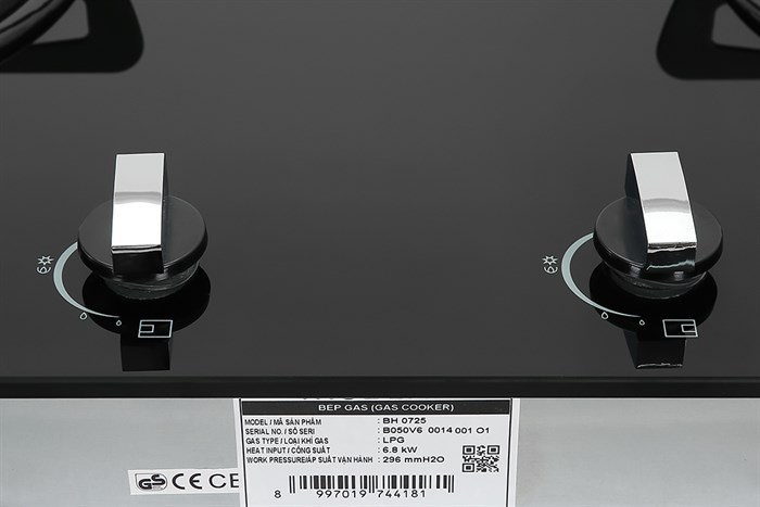 Bếp ga âm Modena BH 0725 Màu Đen