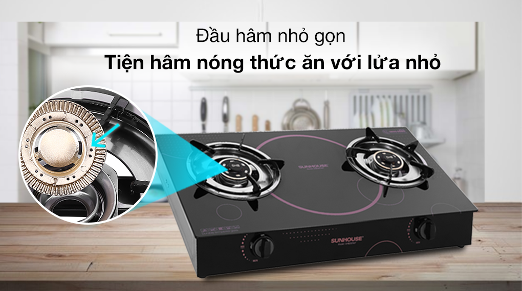 Bếp ga đôi Sunhouse SHB307