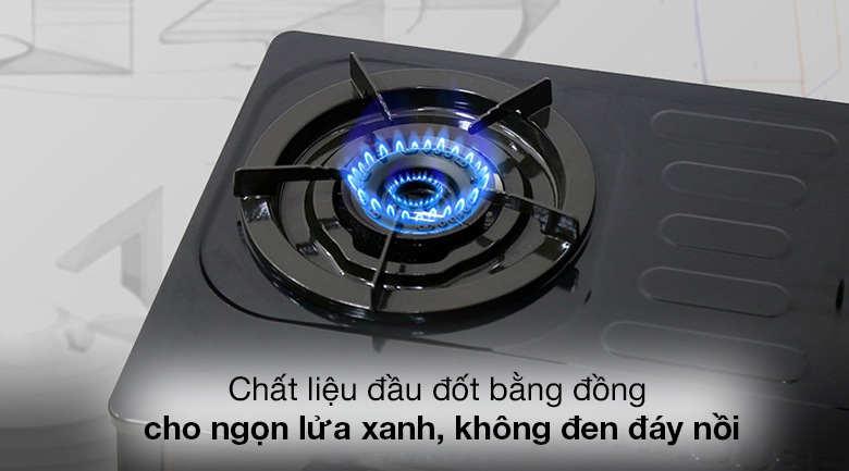 Chất liệu đầu đốt - Bếp ga đôi Sunhouse Mama MMB0982