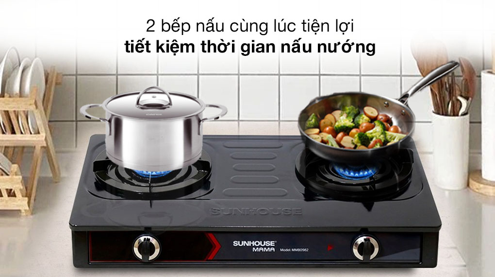 Bếp ga đôi Sunhouse Mama MMB0982