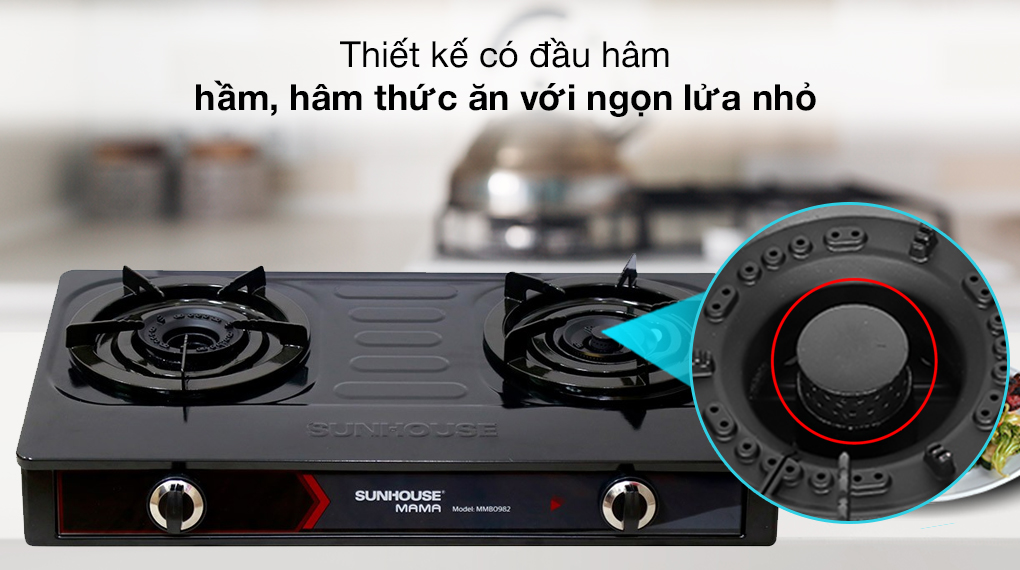 Bếp ga đôi Sunhouse Mama MMB0982