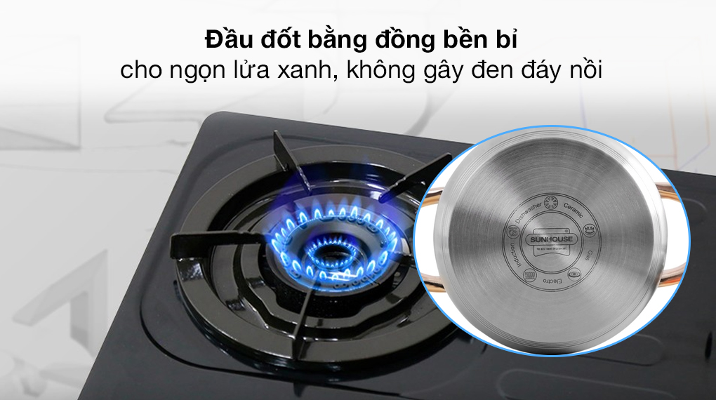 Bếp ga đôi Sunhouse Mama MMB0982