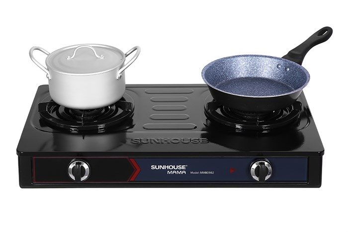 Bếp ga đôi Sunhouse Mama MMB0982 Màu Đen
