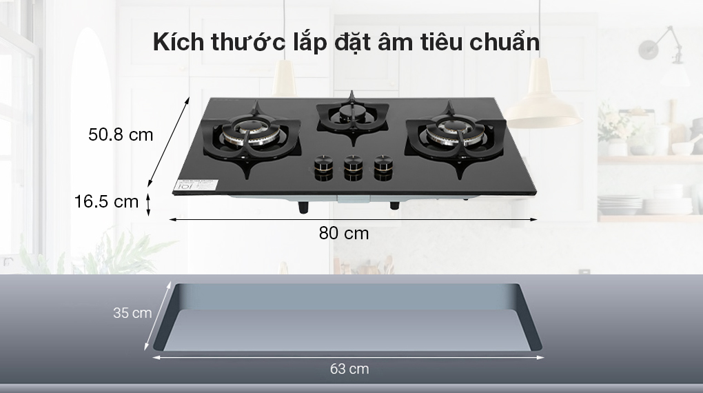 Bếp ga âm Electrolux EHG8321BC - 12