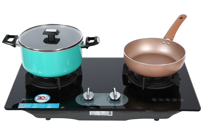 Bếp ga âm Rinnai RVB-220G(BG) Màu Đen