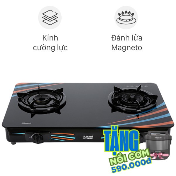 Bếp ga đôi Rinnai RV-715Slim(GL-SC)