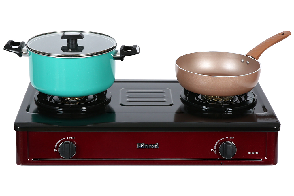 Bếp ga đôi Rinnai RV-B274SR(EB) Màu Đen - Đỏ