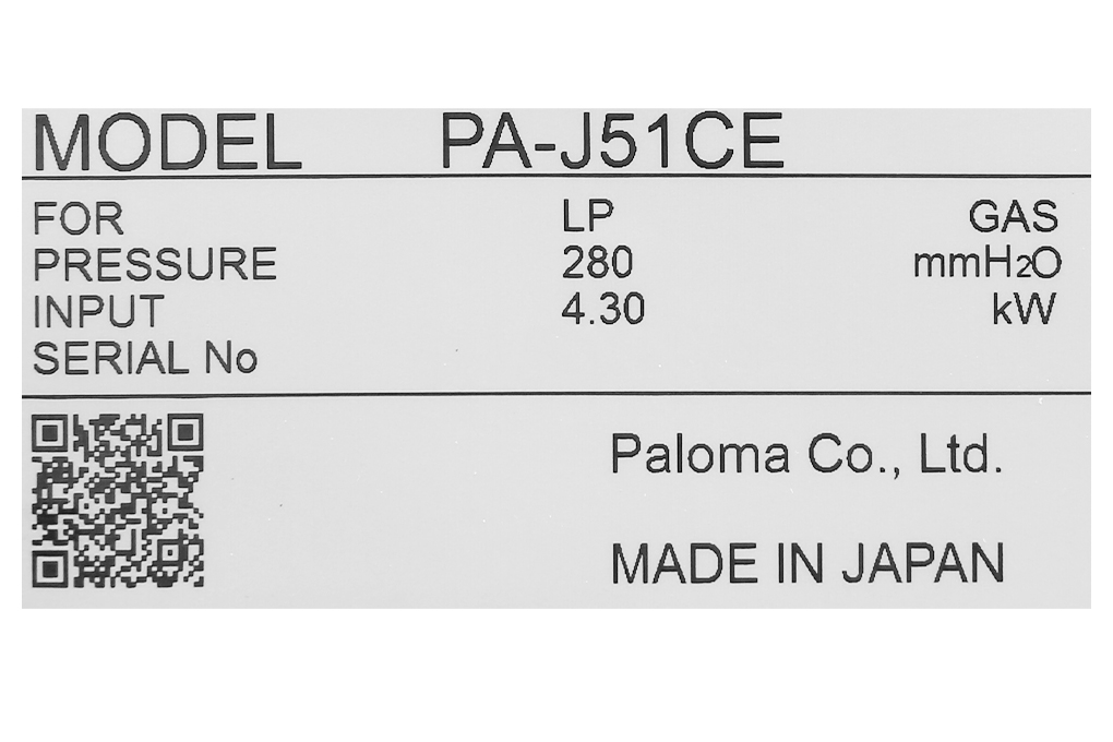 Bếp ga đôi Paloma PA-J51CE Màu Đen
