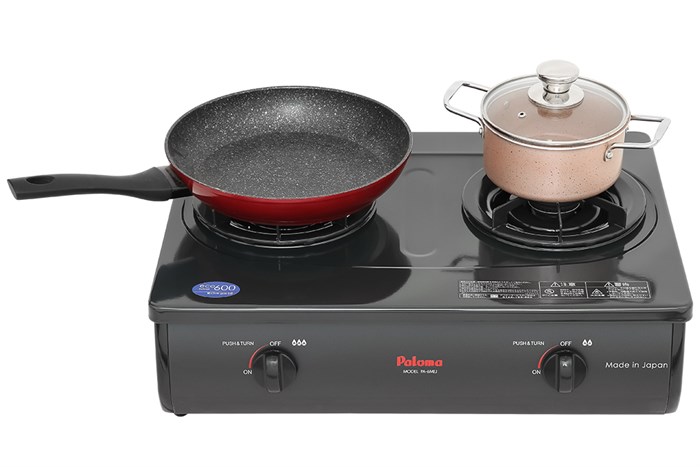 Bếp ga đôi Paloma PA-6MEJ Màu Đen