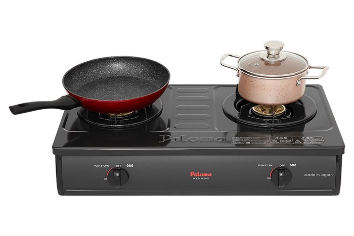 Bếp ga đôi Paloma PA-7MEJ Màu Đen