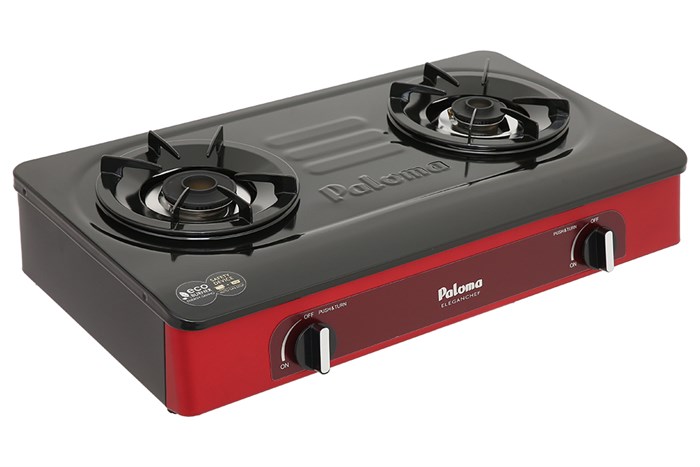 Bếp ga đôi Paloma PA-V72 ER Màu Đen - Đỏ