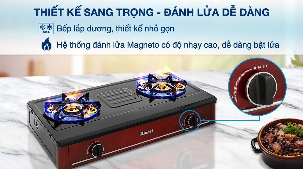 Bếp ga đôi Rinnai RV-B271SR(EB)