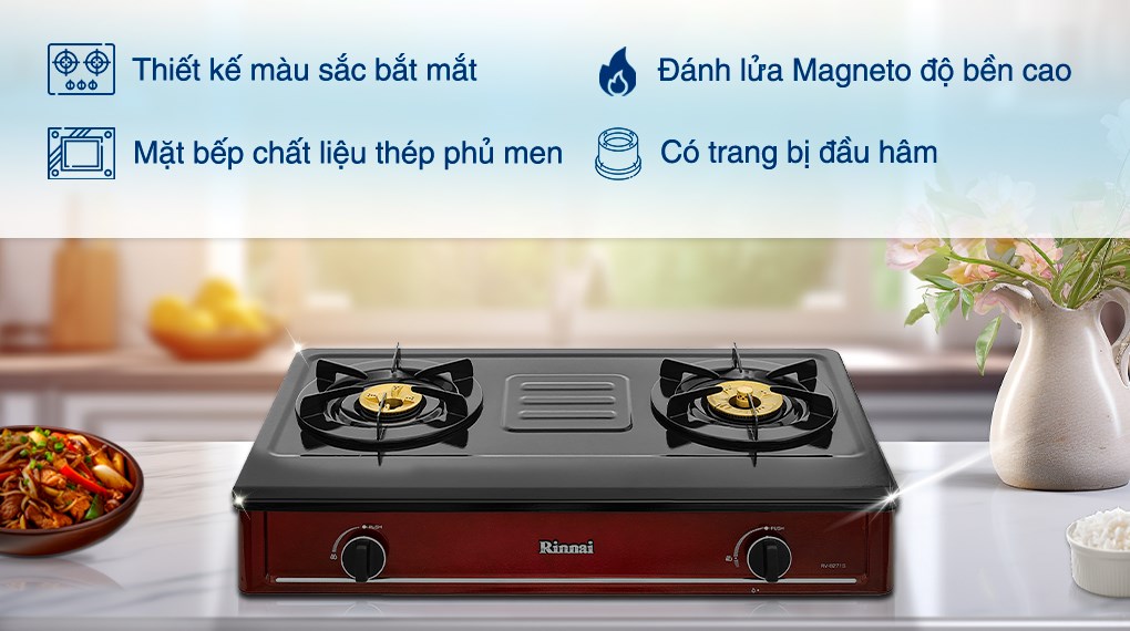 Bếp ga đôi Rinnai RV-B271SR(EB)