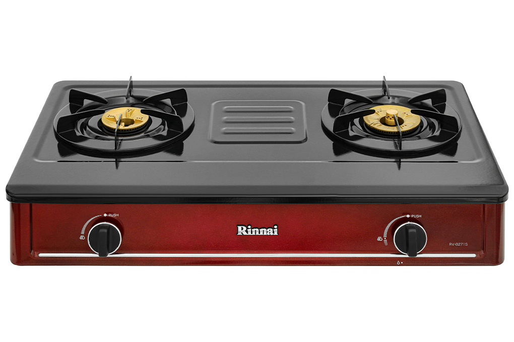 Bếp ga đôi Rinnai RV-B271SR(EB) Màu Đen - Đỏ