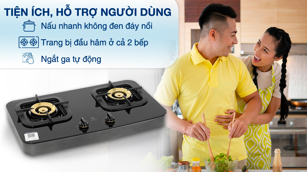 Tiện ích - Bếp ga đôi Electrolux ETG7286GKR