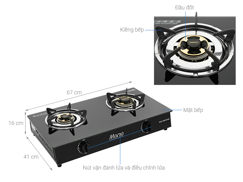 Bếp ga đôi Sunhouse Mama MMB3569MT