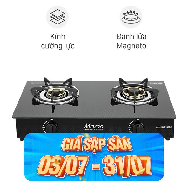 Bếp ga đôi Sunhouse Mama MMB3569MT
