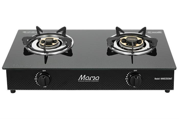 Bếp ga đôi Sunhouse Mama MMB3569MT Màu Đen