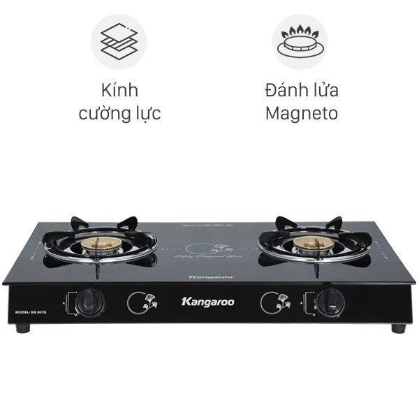 Bếp Ga Đôi Kangaroo Kg207G