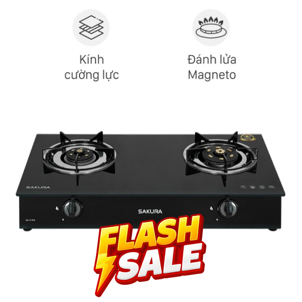 Bếp ga đôi Sakura SA-717PG