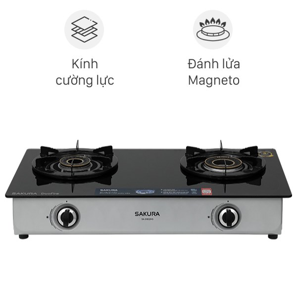 Bếp ga đôi Sakura SA-D802HG