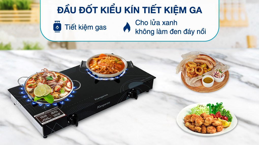 Bếp ga đôi Kangaroo KGGS67G2