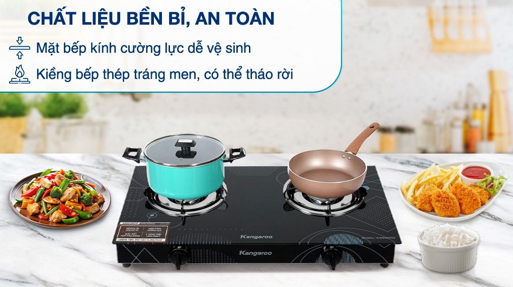 Bếp ga đôi Kangaroo KGGS67G2