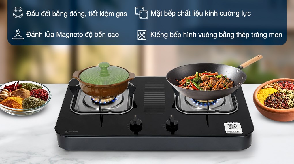 Bếp ga đôi Electrolux ETG7257GKR