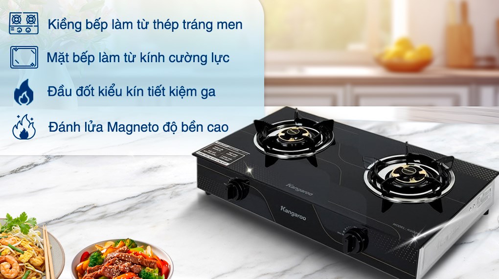 Bếp ga đôi Kangaroo KGGS69G6