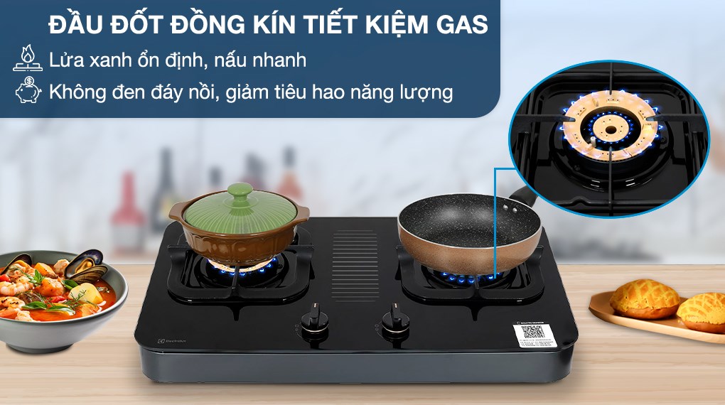 Bếp ga đôi Electrolux ETG7287GKR