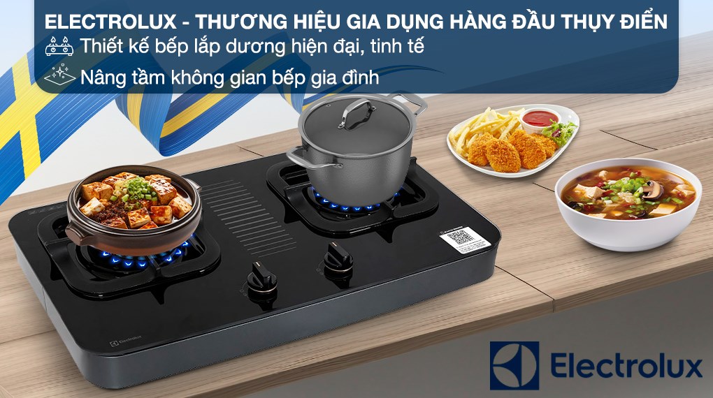 Bếp ga đôi Electrolux ETG7287GKR