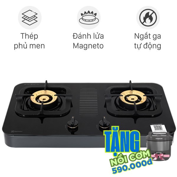 Bếp ga đôi Electrolux ETG7287GKR