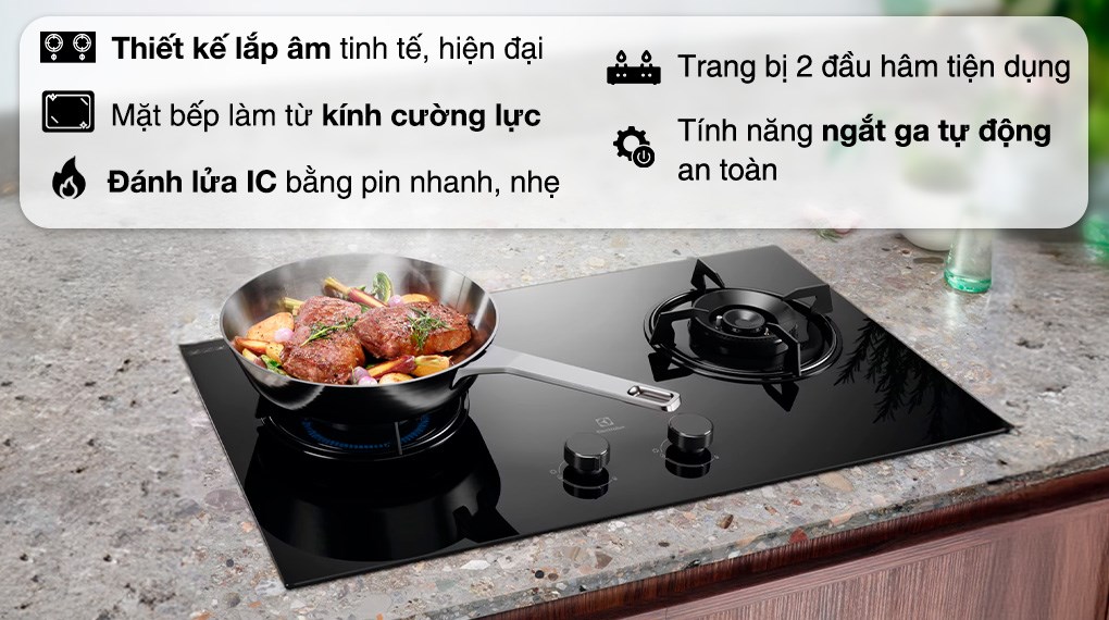 Bếp ga âm Electrolux EHG7202BF