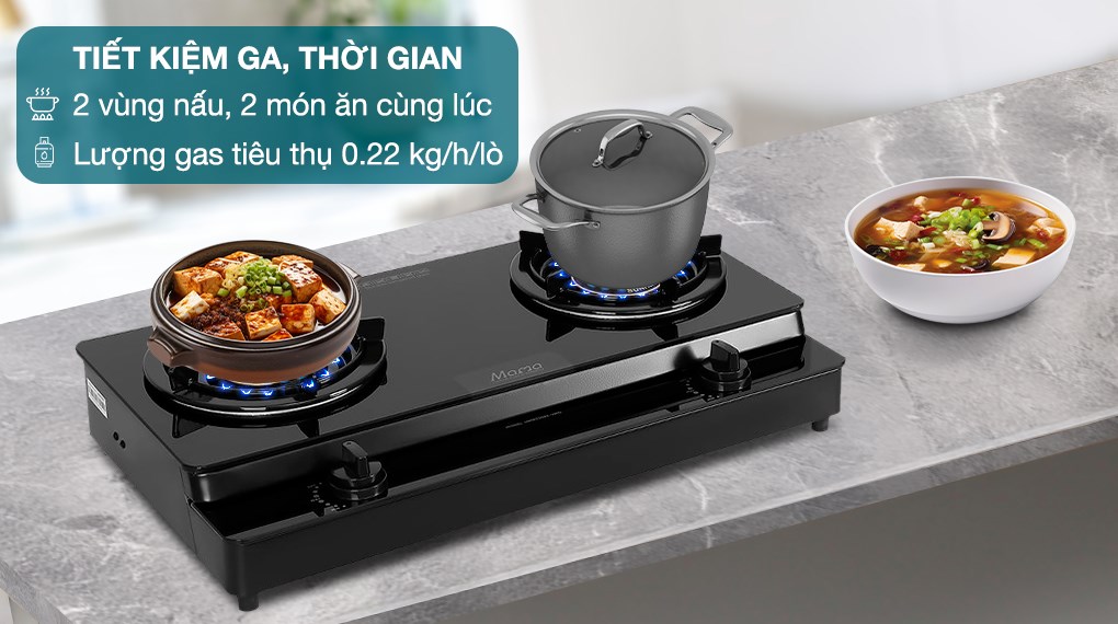 Bếp ga đôi Sunhouse Mama MMB33082-VMD