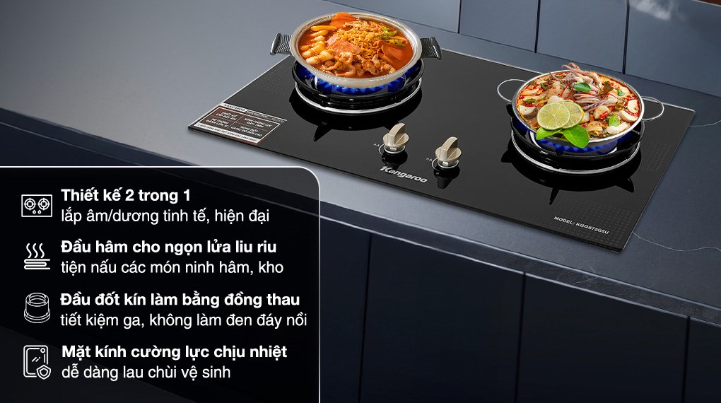 Bếp ga âm Kangaroo KGGS72G5U