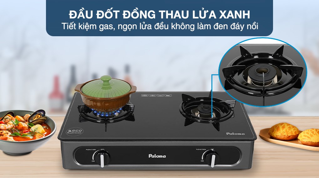 Bếp gas đôi Paloma PA-V73GB