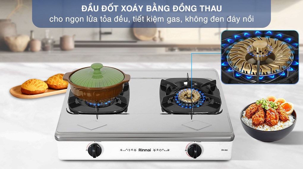 Bếp gas đôi Rinnai RV-365(SW)N