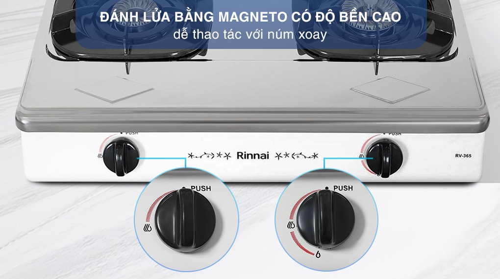 Bếp gas đôi Rinnai RV-365(SW)N