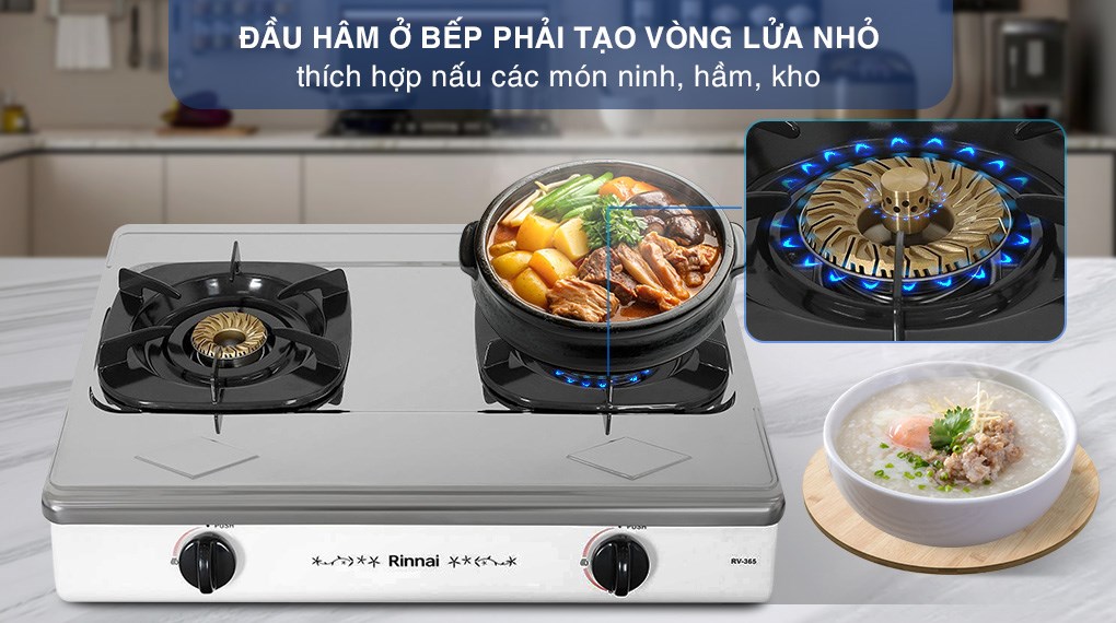 Bếp gas đôi Rinnai RV-365(SW)N